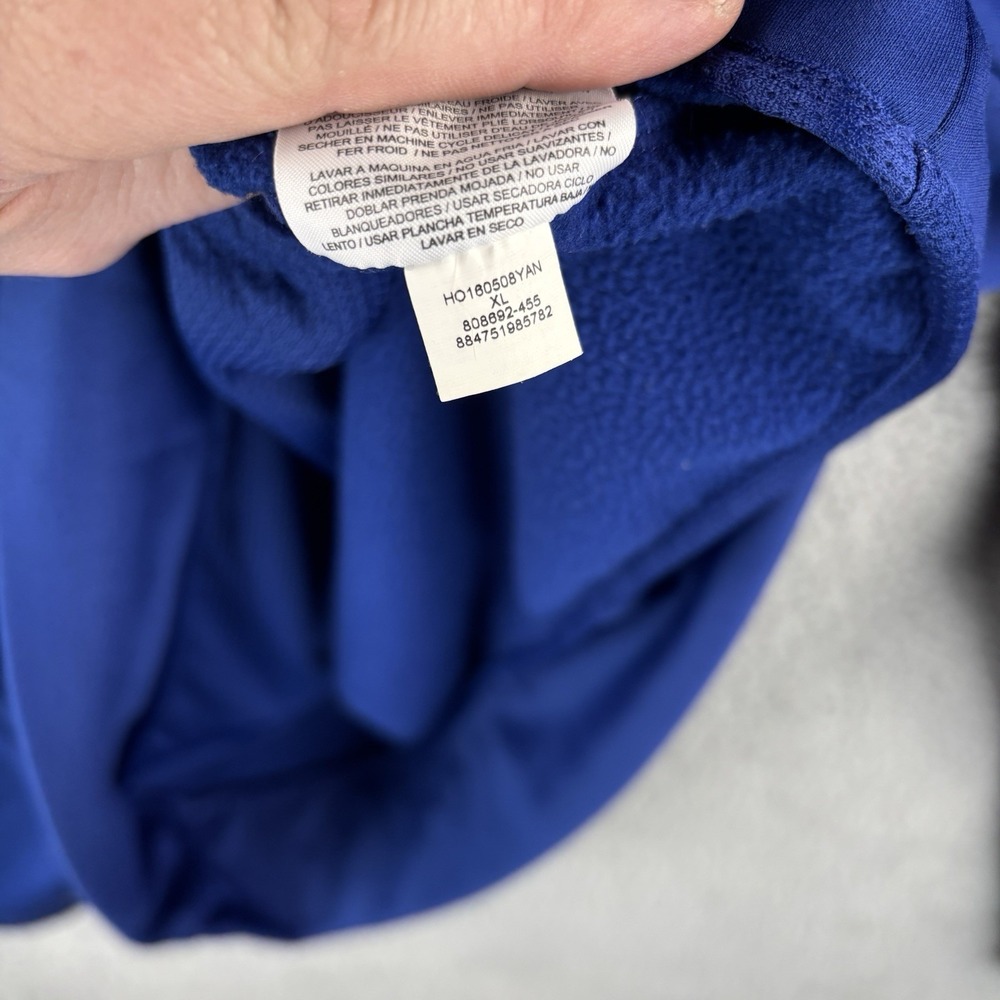 Nike Air Jordan Hoodie Mens XL Blue Jumpman Flight Sweatshirt Basketball - Picture 5 of 8